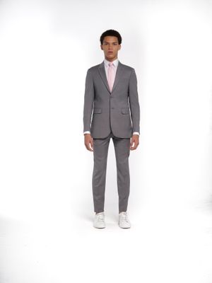 Costume Super 120 - Lapela Bico - Cinza