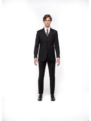 Costume Super 120 - Lapela Bico - Preto