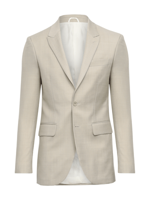 Costume Super 120 - Lapela Bico - Areia