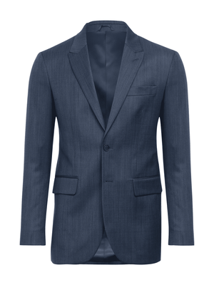 Costume Super 120 - Lapela Bico - Azul