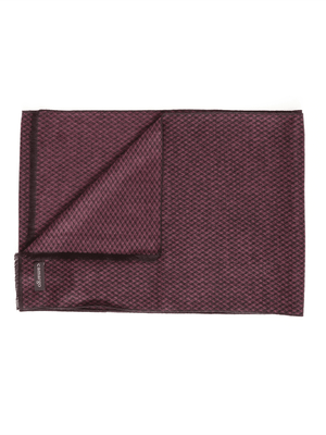 Cachecol estampado Bordô
