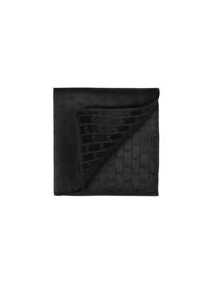 Lenço de seda- Liso Preto