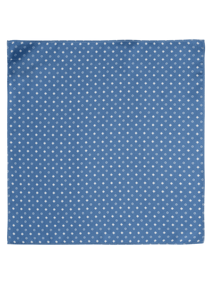 Lenço de seda - Estampado Azul