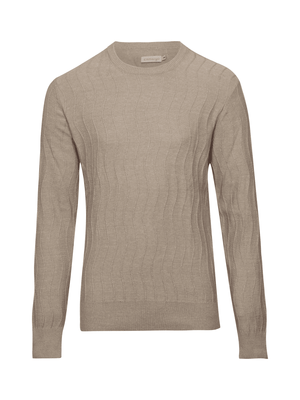 Blusa tricot ondas - Areia