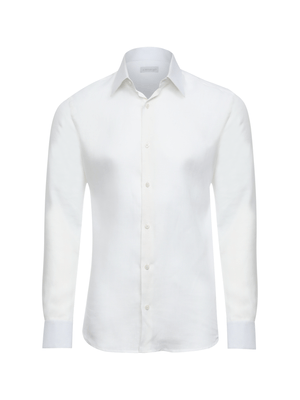 Camisa de linho manga longa - Branco