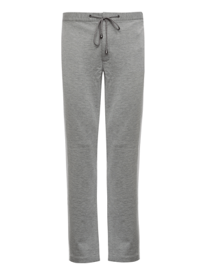 Calça malha bicolore - Cinza