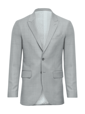 Costume Super 120 - Lapela Bico - Azul claro