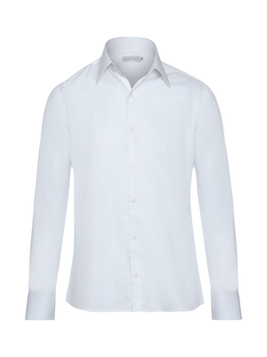 Camisa social com elastano Branca