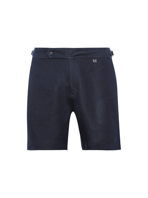 Short de linho - Marinho