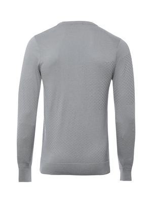 Blusa tricot texturas - Cinza Claro