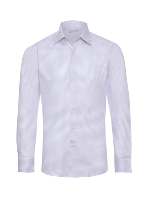 Camisa quadriculada fio 80 - Rosa