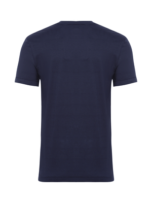 Camiseta Pima Gola V - Marinho