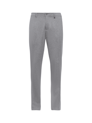 Calça de Malha Risca de Giz - Areia
