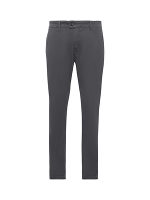 Calça Chino de Sarja - Cinza