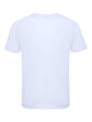 Camiseta Pima Gola Careca - Branca