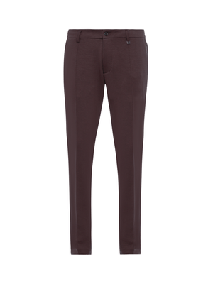 Calça de malha lisa Café