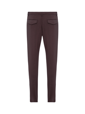 Calça de malha lisa Café