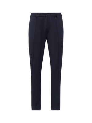 Calça de malha lisa Marinho