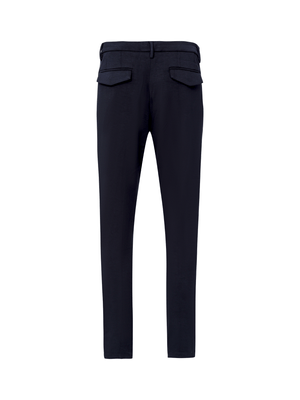 Calça de malha lisa Marinho