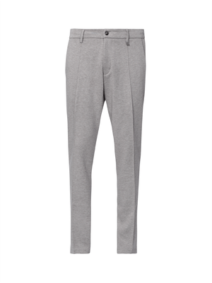 Calça de malha mescla Bege