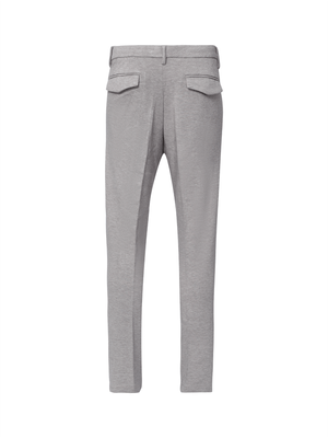 Calça de malha mescla Bege