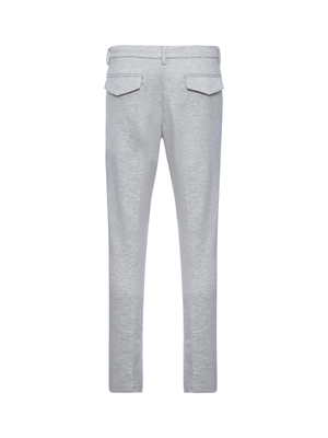 Calça de malha mescla Cinza claro