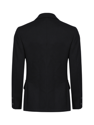 Blazer de malha bolso com argola Preto
