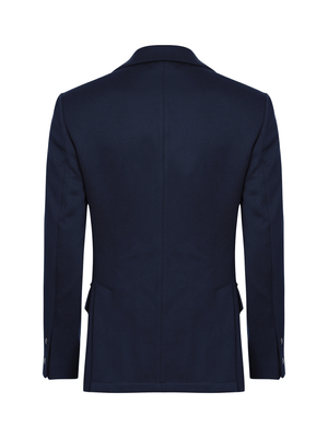 Blazer de malha bolso com argola Marinho