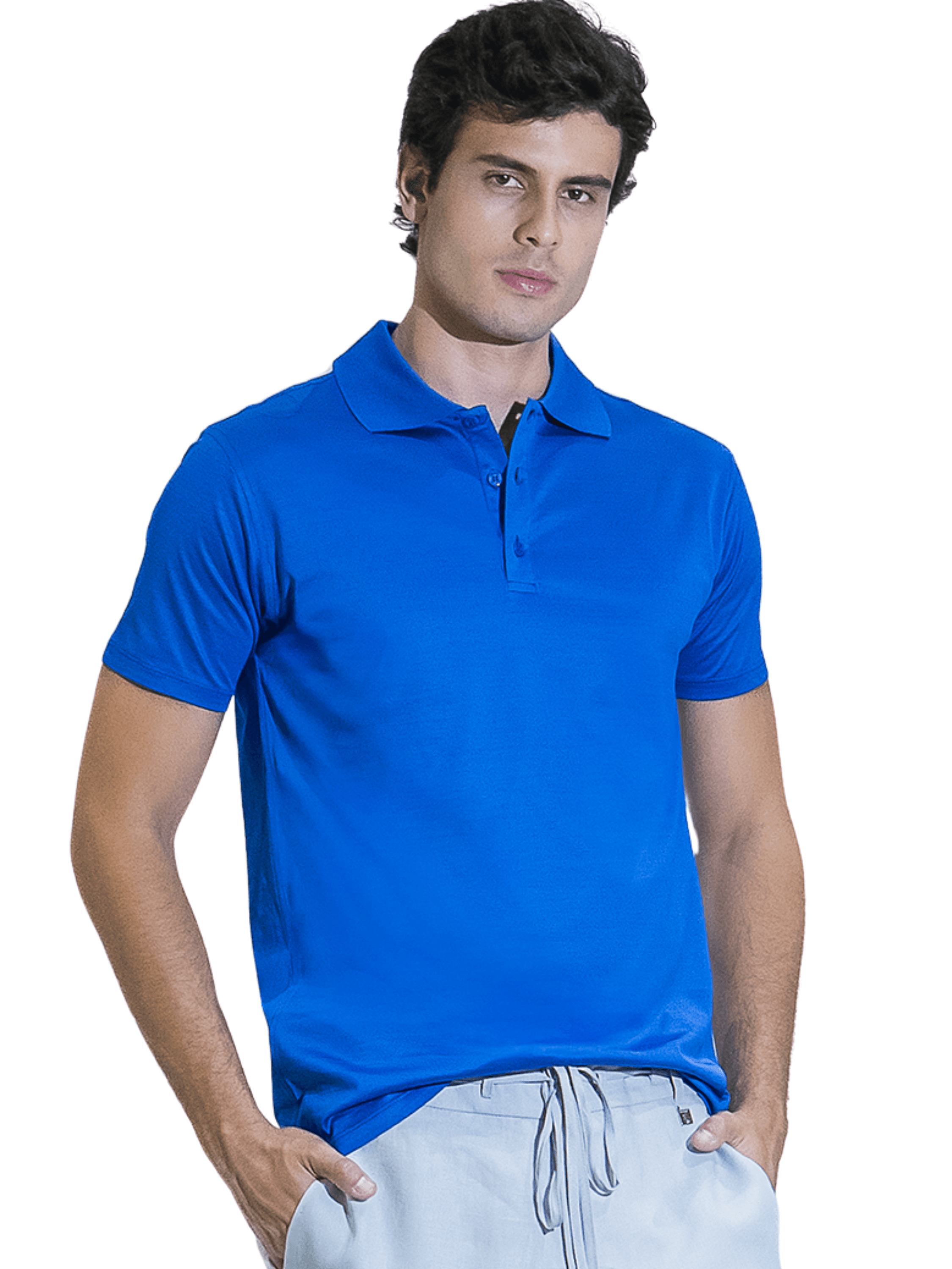 FR2 GOLF polo shirt ブルー 半袖 Polo Fio Escócia Italiana - Azul - Camargo Alfaiataria
