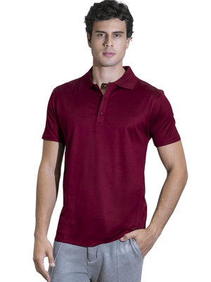 Polo Fio Escócia Italiana - Vinho