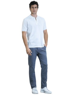 Polo Piquet Fio Escócia - Branco