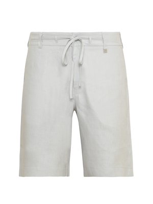 Bermuda Linho Argola - Cinza Claro