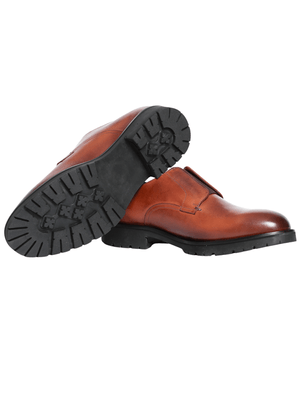 Sapato De Couro Gilmour - Caramelo