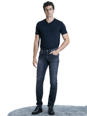 Calça Jeans Slim - Preto