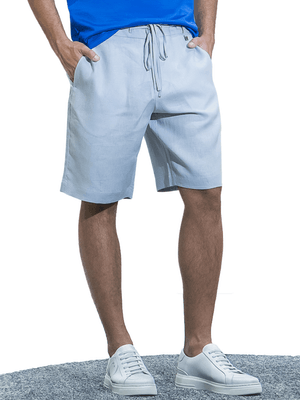 Bermuda Linho Argola - Cinza Claro