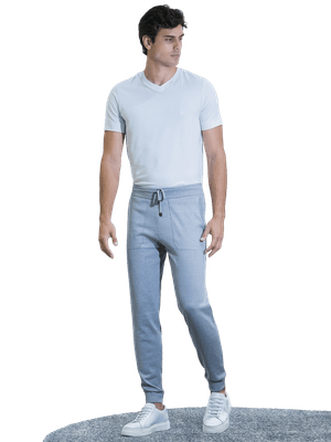 Calça de tricot jogging cinza