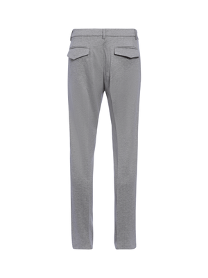 Calça de Malha Risca de Giz - Areia