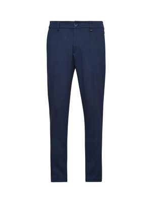 Calça De Malha Lisa - Azul Escuro